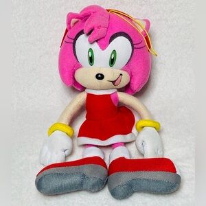 8” Sega Sonic the Hedgehog Great Eastern Amy Rose Plush Doll